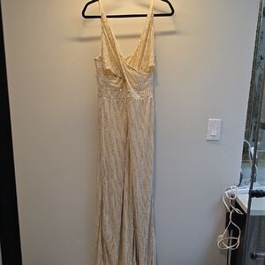 Source Unknown Gold Jumpsuit
